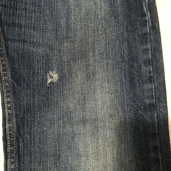 LEVI'S 514 SLIM STRAIGHT WOMEN JEANS 30x32 DARK BLUE WASH - Picture 7 of 13